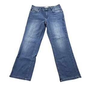 Tahari Premium Denim Bootcut Jeans Womens 8/29 Stretch Medium Wash